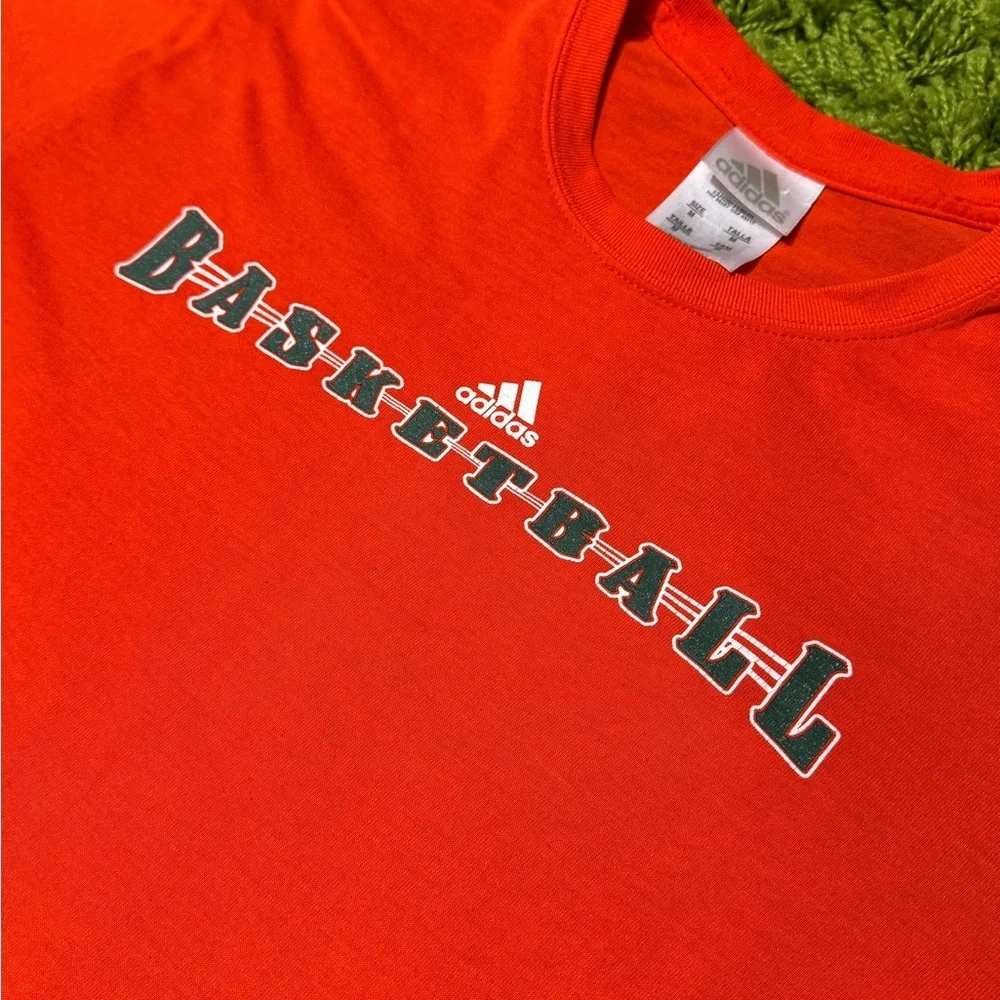Vintage‎ adidas Miami Hurricanes Basketball T shirt